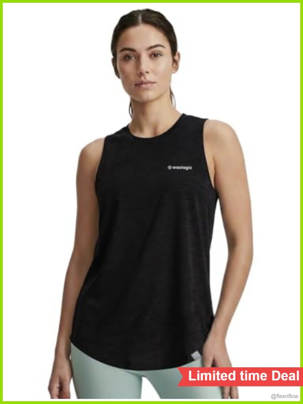 100% Merino Wool Lightweight Sleeveless Tank Top for Hiking